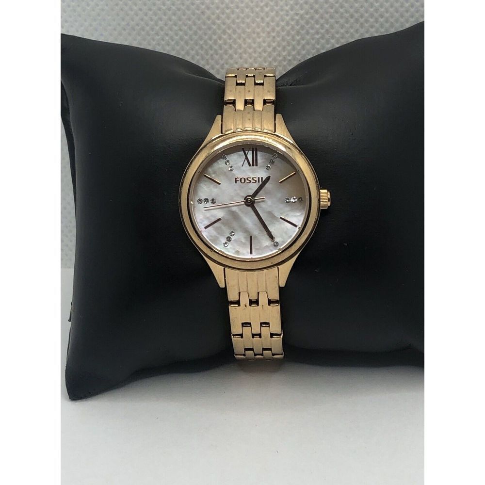 Fossil BQ3333 Women's Rose Gold Stainless Steel Analog Dial Quartz Watch PQ65